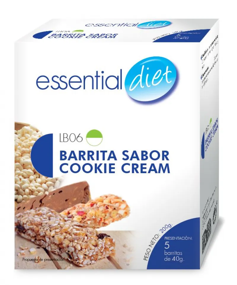 Barrita cookie cream (5 raciones).-LB06
