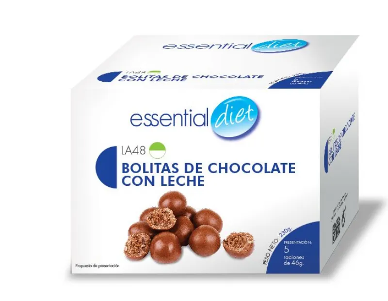 Bolitas de chocolate con leche (5 raciones).-LA48