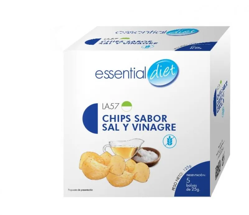 Chips sabor sal y vinagre (5 raciones).-LA57