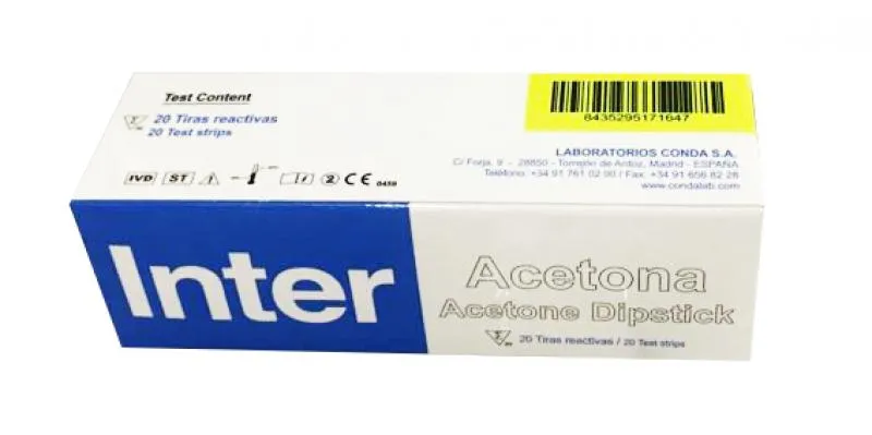 Tira reactiva de acetona (20 unidades)-DE02