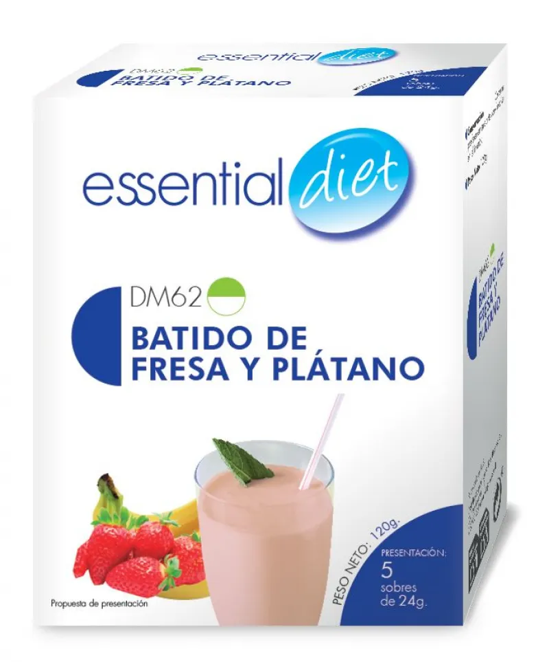 BATIDO DE FRESA Y PLATANO (5 raciones)-DM62