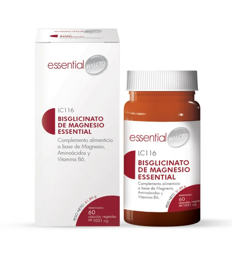 BISGLICINATO DE MG ESSENTIAL (60 cápsulas)-LC116