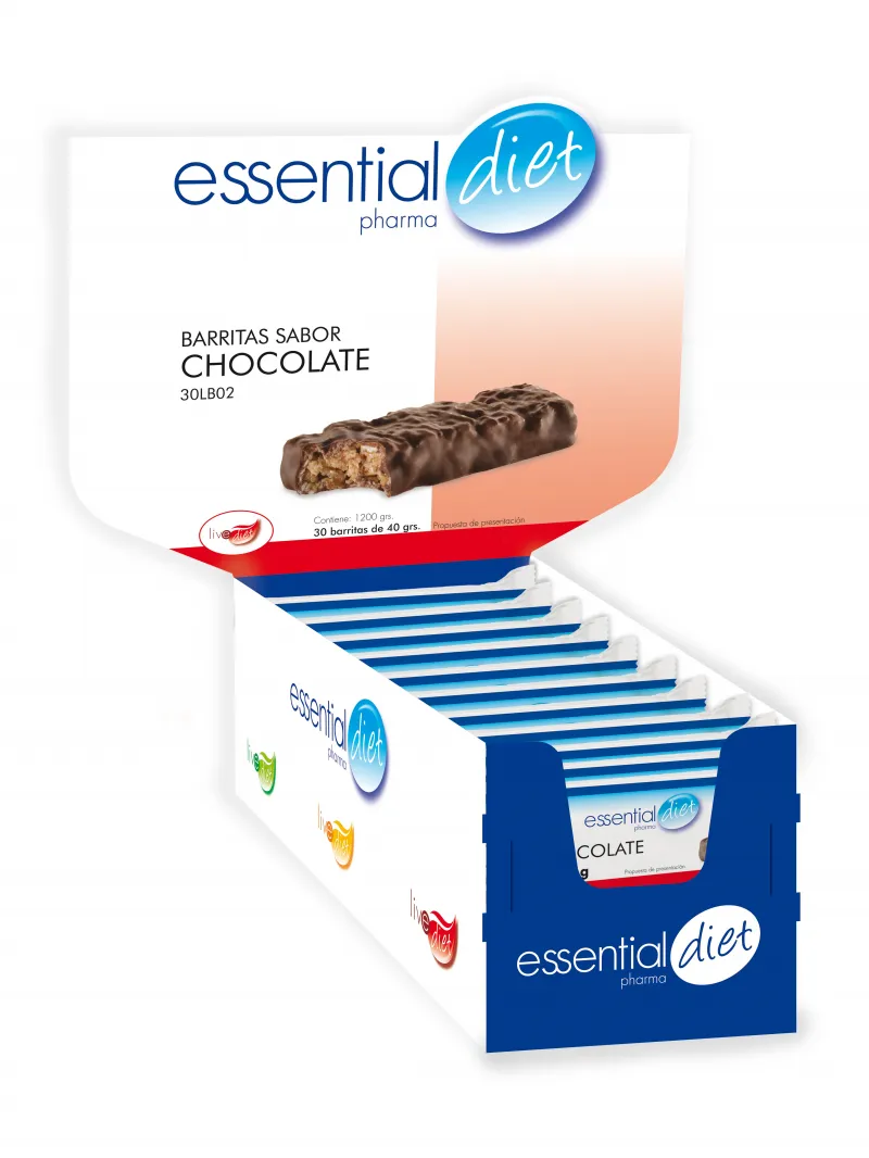 Caja de 30 barritas de chocolate (30 raciones)-30LB02