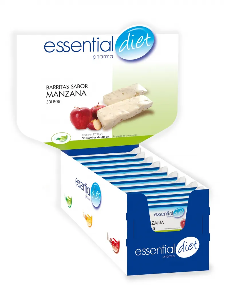 CAJA DE 30 BARRITAS SABOR MANZANA (30 raciones)-30LB08