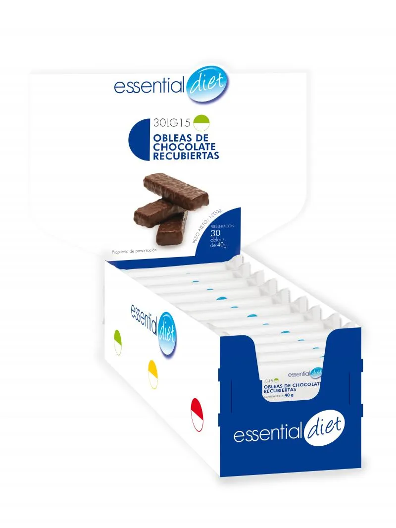 Caja de 30 obleas de chocolate recubiertas (30 raciones)-30LG15