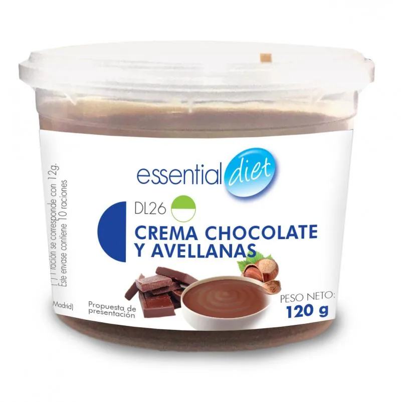 CREMA DE CHOCOLATE Y AVELLANAS PARA UNTAR (10 raciones)-DL26