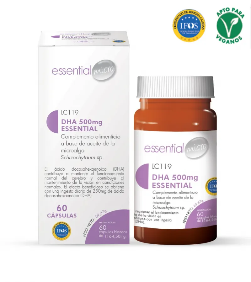 DHA 500mg ESSENTIAL (60 perlas blandas) -LC119