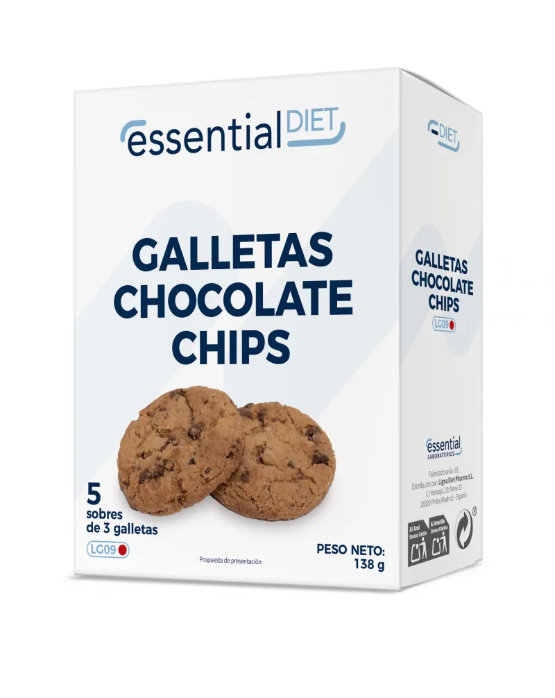 GALLETAS CHOCHOLATE CHIPS (5 sobres) -LG09