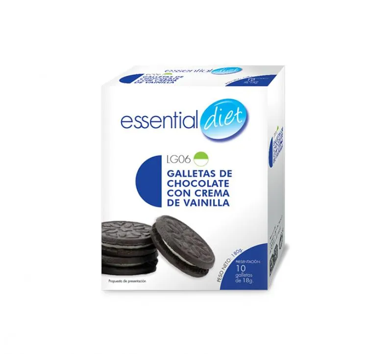 Galletas de chocolate con crema de vainilla (5 raciones)-LG06