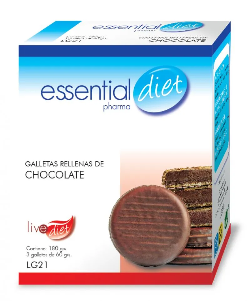 GALLETAS RELLENAS DE CHOCOLATE (3 raciones)-LG21