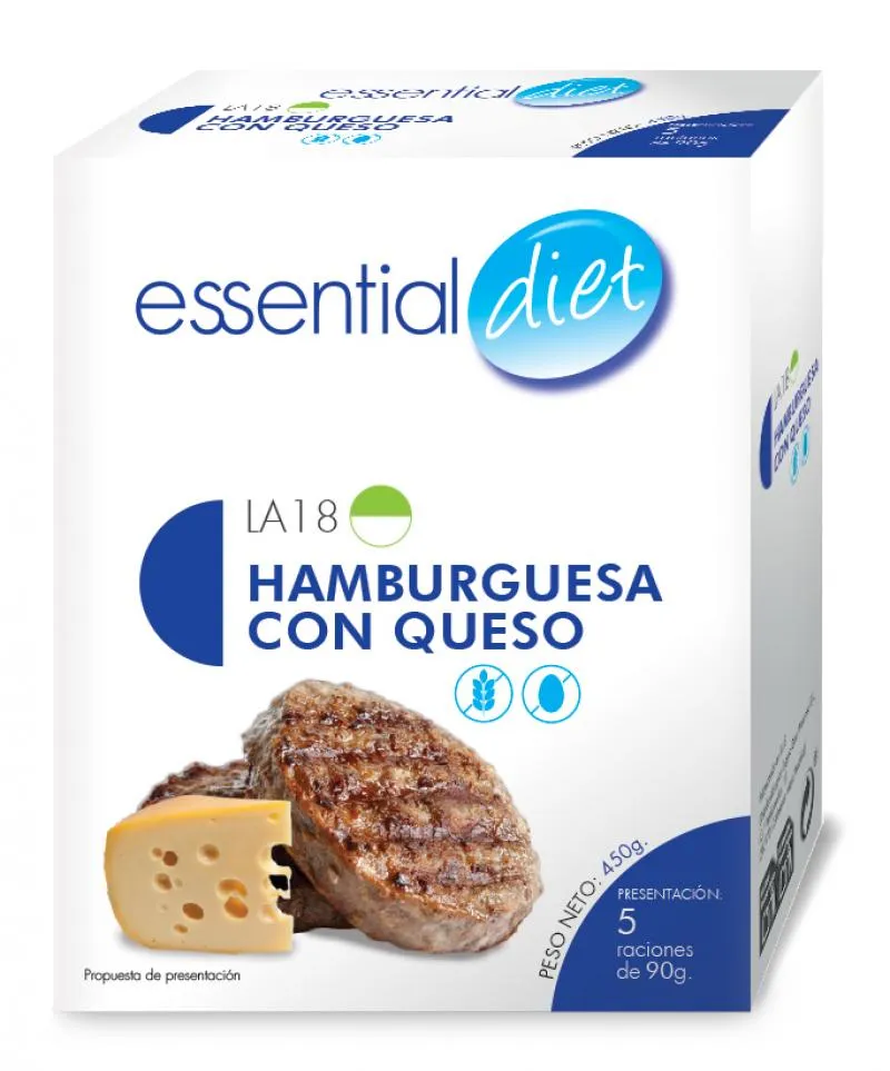 HAMBURGUESA CON QUESO (5 raciones)-LA18