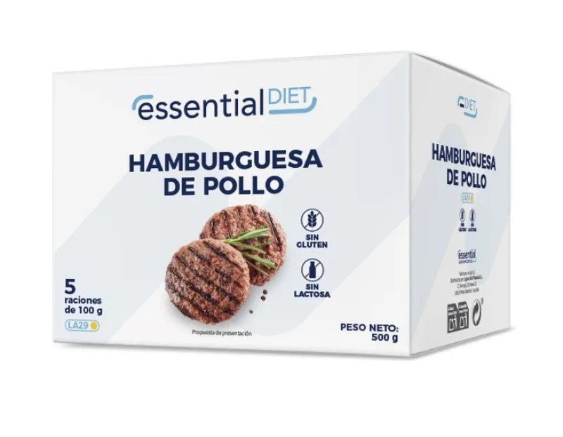 Hamburguesa de pollo (5 raciones).-LA29