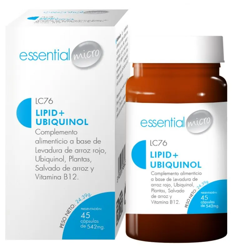 LIPID+ UBIQUINOL ESSENTIAL (45 cápsulas)-LC76