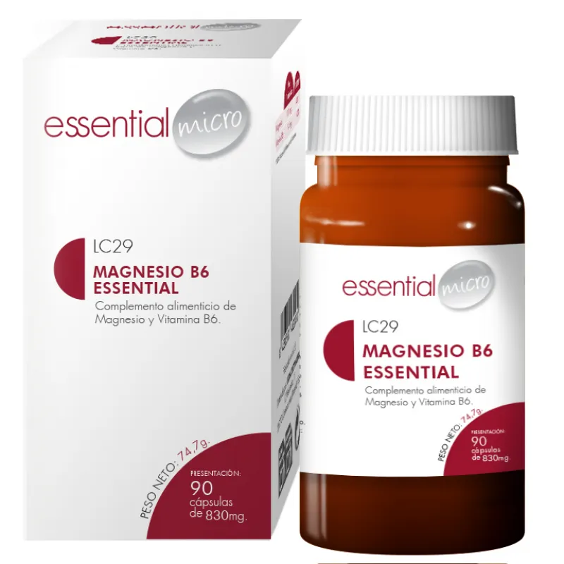 Magnesio B6 Essential (90 cápsulas)-LC29