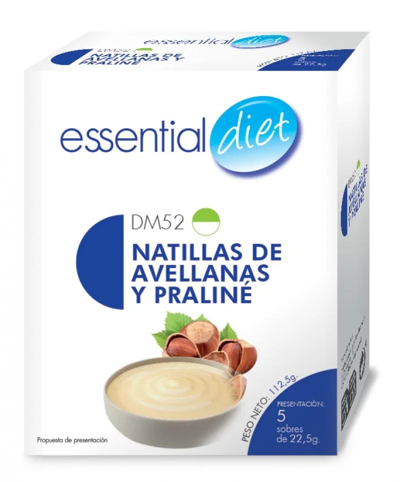 Natillas de avellana praliné (5 raciones)-DM52