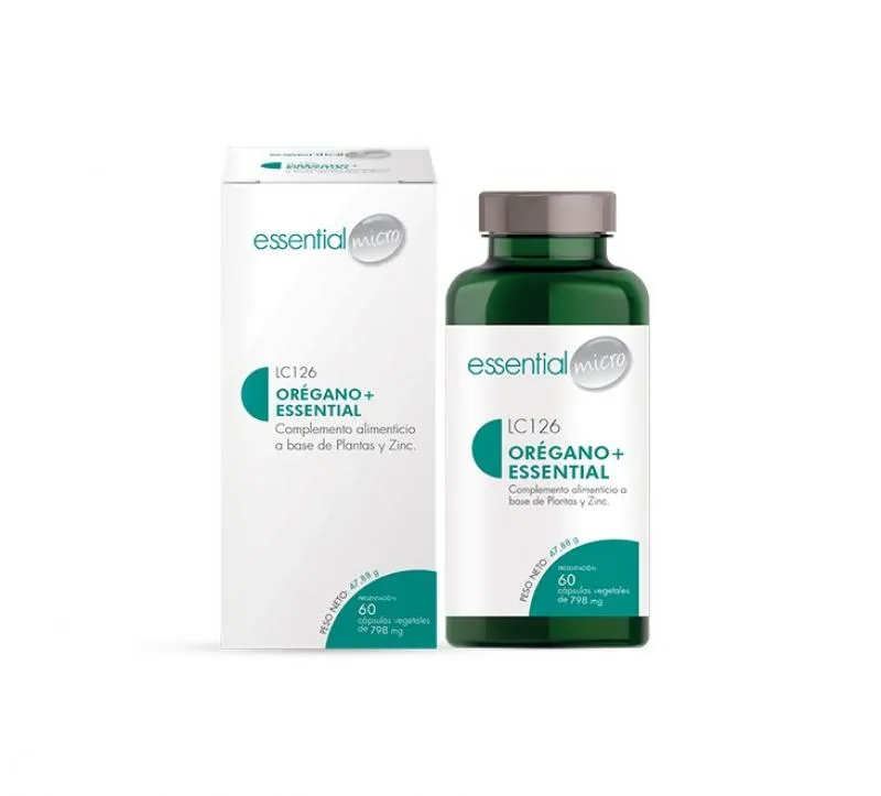 Orégano + Essential (60 cápsulas vegetales)-LC126