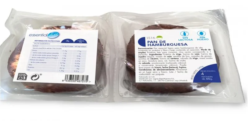 PAN DE HAMBURGUESA (4 raciones)-LS16