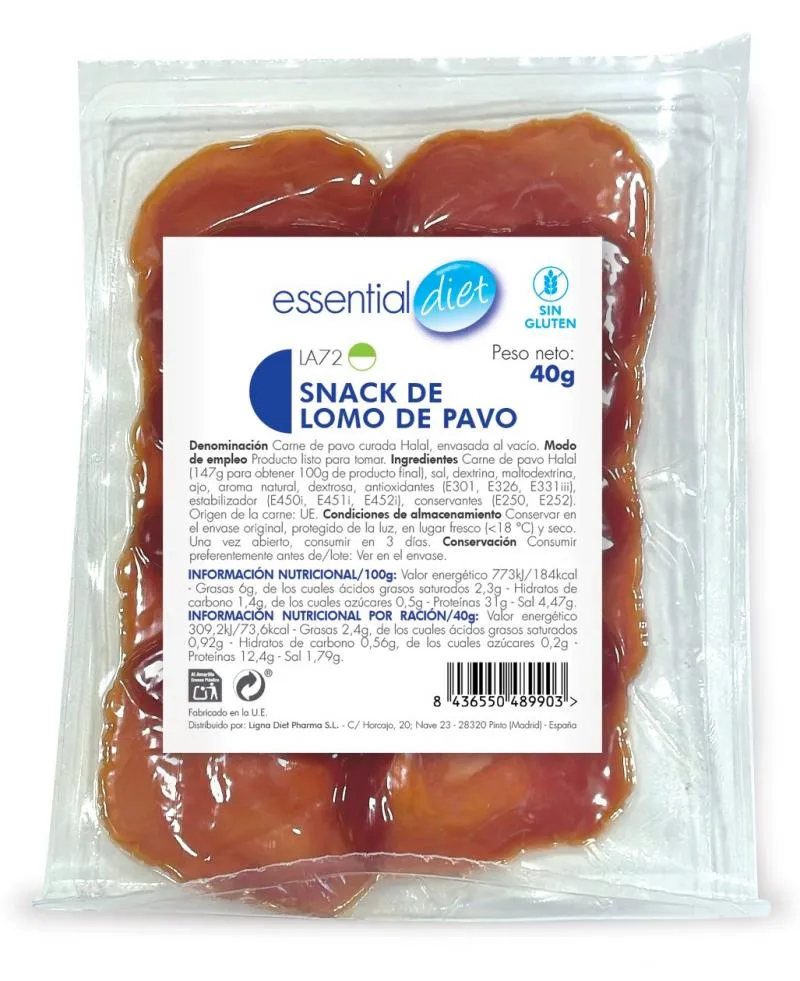 Snack de lomo de pavo (1 ración)-LA72