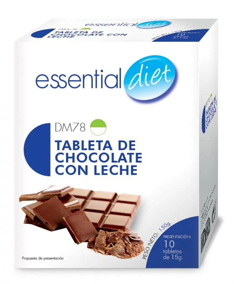TABLETA DE CHOCOLATE CON LECHE (5 raciones)-DM78