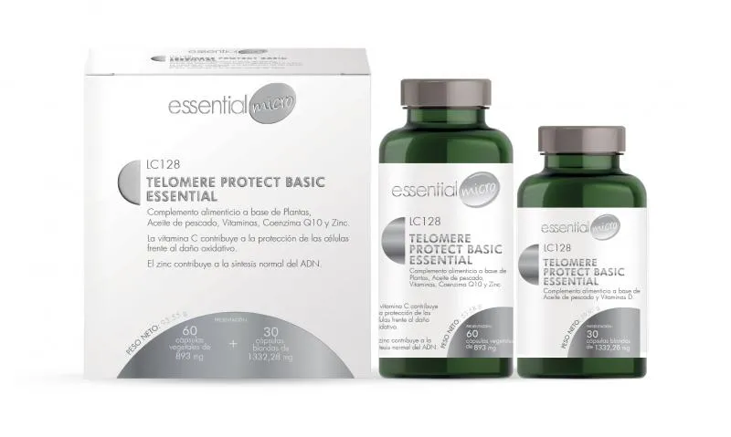 TELOMERE PROTECT BASIC ESSENTIAL (60 cápsulas + 30 perlas blandas)-LC128