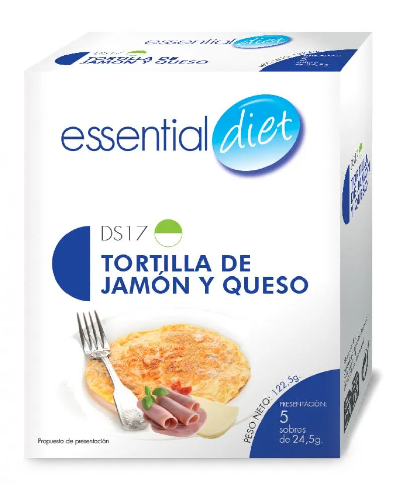 Tortilla de jamón y queso (5 raciones)-DS17