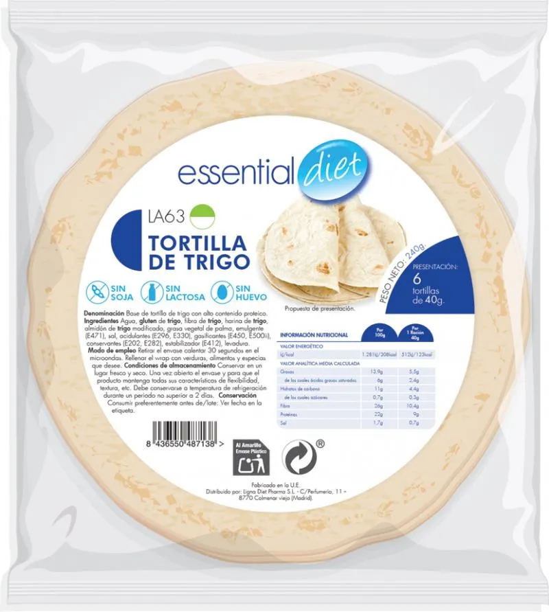 TORTILLAS DE TRIGO (6 raciones)-LA63