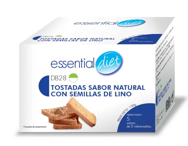 TOSTADAS DE NATURALES CON SEMILLAS DE LINO (5 raciones)-DB28