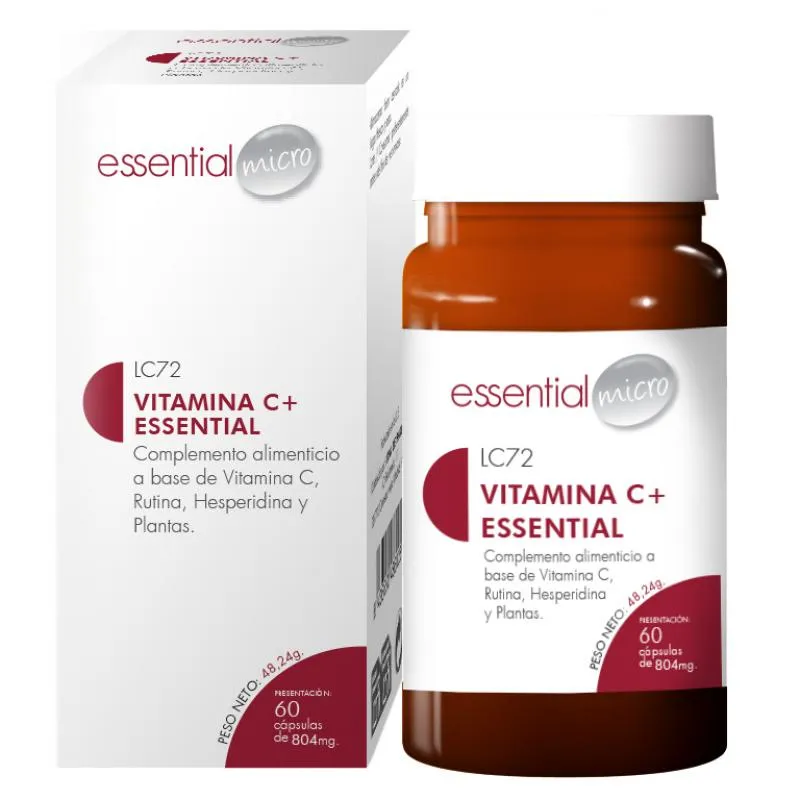 Vitamina C+ (60 cápsulas)
-LC72